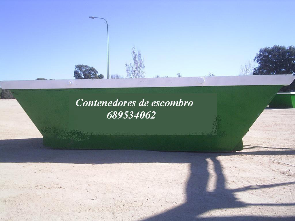 Contenedor escombros obra