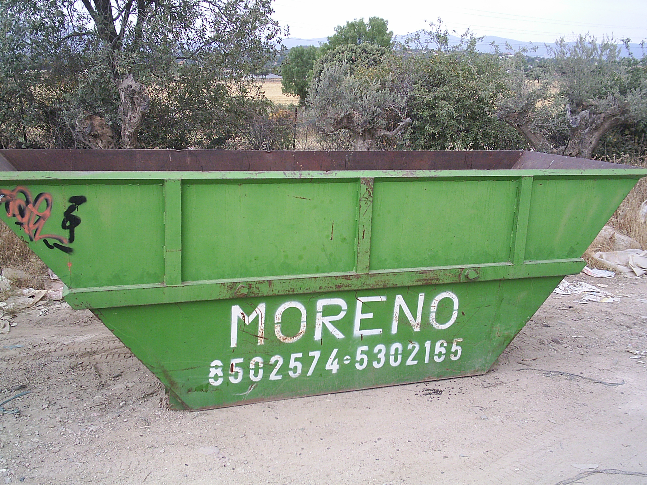 Contenedor obras moreno